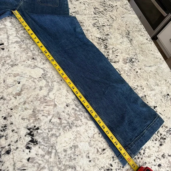 & Other Stories High Rise Flare Patch Pocket Jeans Medium Wash Size 29 - Picture 11 of 16